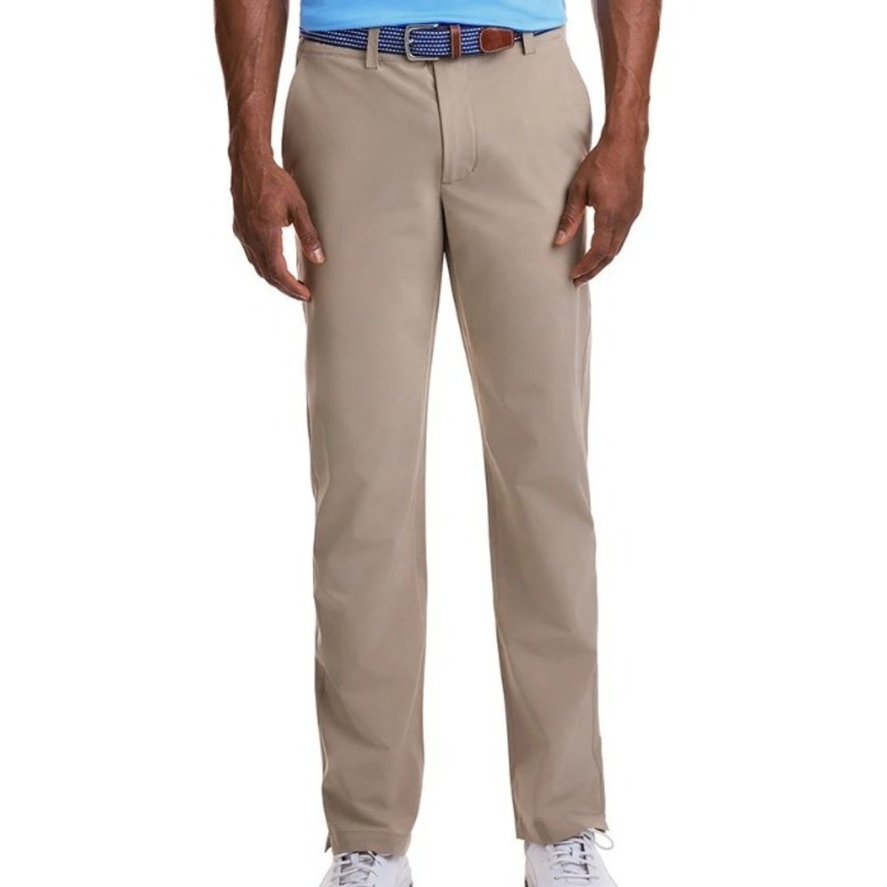 Vineyard Vines Fairway Tech Golf Pants Khaki Beige Men's 33x32 1P0254